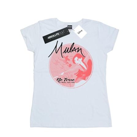 Disney Dam/Kvinnor Mulan Be True Bomull T-shirt XXL Vit White XXL
