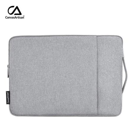 Laptopväska datorfodral / fodral till bärbar dator ljusgrå 12 tum