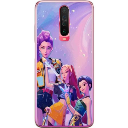 Kompatibelt Mobildeksel til Xiaomi Redmi K30 Futuristiske popdamer i neonfarger med magiske detaljer mot en drømmeaktig galaksebakgrunn