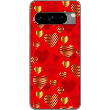 Yhteensopiva Puhelinkuori Google Google Pixel 8 Pro GoldenHearts