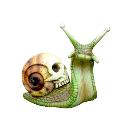 Halloween dekoration Halloween skelet snegl harpiks håndværk, udendørs hjem gårdhave skelet kunst skulptur ornament