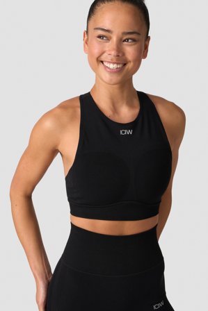 ICANIWILL - Force Warpknit Sports Bra Black - Sports-BH - Damer - Træningstøj fra ICIW