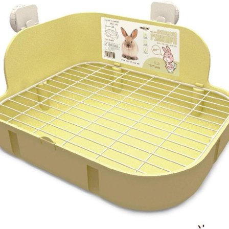 Kanin toilet, firkantet burkasse i plast, pottetræner, KLB