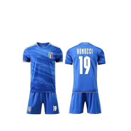 23-24 Italia landslag Hjemme Bonucci No.19 Fotballdrakt T-skjorte