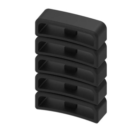 5 st klockarmbandshållare klockarmbandsögla mjukt silikonklockspänne 20mm
