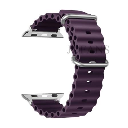 Original Ocean Strap For Apple Watch Band 44mm 49mm 45mm 41mm 40mm 38mm 44 40 mm 1:1 correa iWatch series 9 se 8 ultra 2 bands 15 elderberry 42mm 44mm