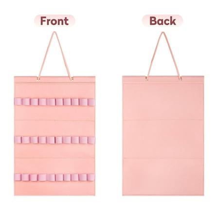 Pandebånd Holder Hår sløjfer Organizer Display Opbevaringsvæg Hangin Pink 30 grids