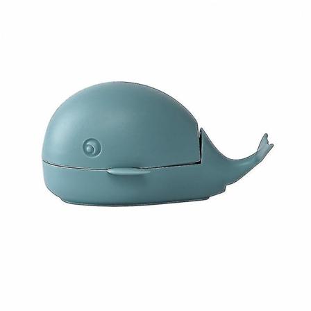 Vaskebørste Creative Little Whale Vaskebørste, fingerneglskrubbebørste Tårengjøringsbørste Håndtak Grip Neglebørsterengjøring (1 stk, blå)
