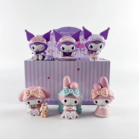 Søde Kuromi & My Melody Blind Box Figurer - Pyjamas Serie Samlelegetøj til Børn