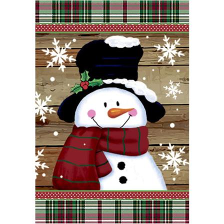Dekorativ Snowflake Winter Garden Banner 1 Styck Röd