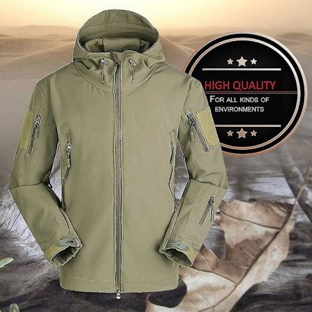 Militær Taktisk Mænds Jakke Vandafvisende Vindtæt