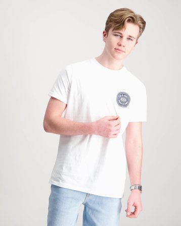 Lyle & Scott Borders Graphic T-shirt Hvid T-shirts Dreng - Kids Brand Store