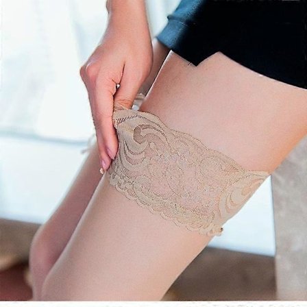 Spetsstrumpor Dam Genomskinliga Lårhöga Strumpor Sexiga Klassiska Svarta Röda Vita Siden Fisknäts Långa Lårhöga Strumpor Lolita