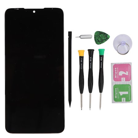 Mobiltelefon LCD-skärmersättning med reparationsverktyg för Moto G8 Play XT2015‐2