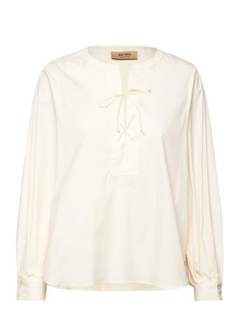 Yen Tie Blouse Cream MOS MOSH