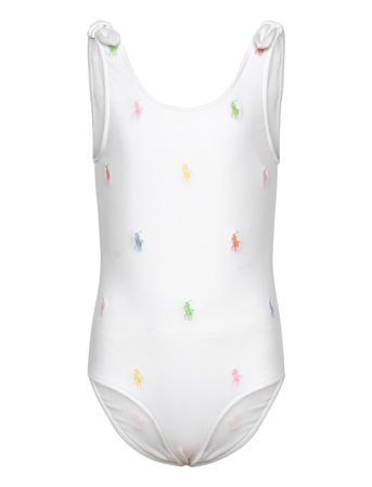 Polo Pony -Piece Swimsuit White Ralph Lauren Kids