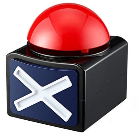 Spil Svar Buzzers, Buzzer Alarmknapper med Lyd og Lys, Quiz G