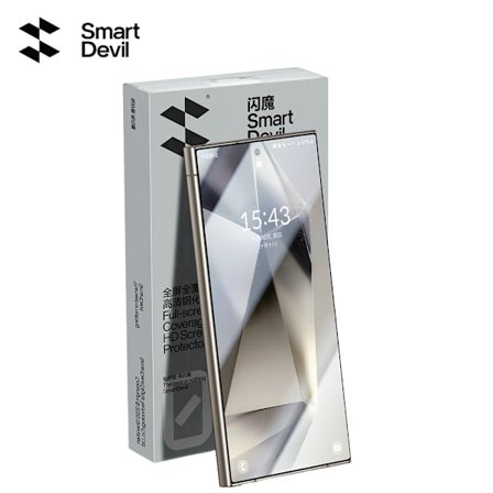 SmartDevil Härdat Glas för Samsung S25Ultra S24 Ultra S24 S25 Skärmskydd Full Täckning Anti-fingeravtryck HD Härdad Film