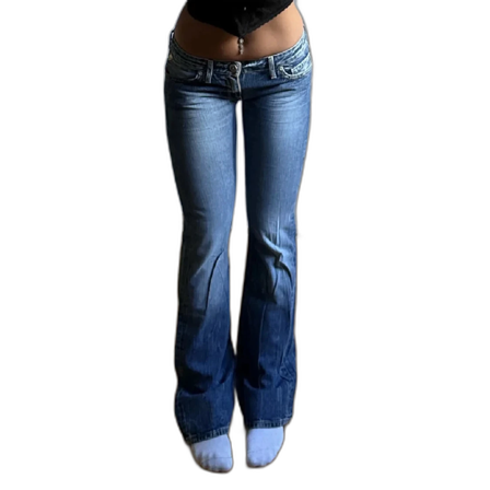 Replay Bootcut jeans med detaljer