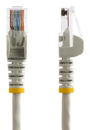 StarTech 10m Gray Cat5e / Cat 5 Snagless Ethernet Patch Cable 10 m - koblingskabel - 10 m - grå