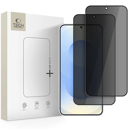 [2-Pack] Tech-Protect Härdat Glas Skärmskydd Galaxy S26 Plus Privacy Spy