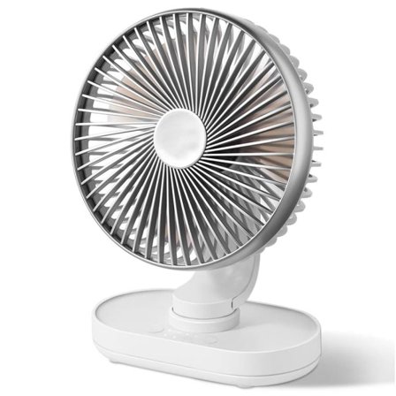 IC Bordblæser, Automatisk Oscillerende 6,5 tommer Stille Batteridrevet Blæser, 4 Hastigheder