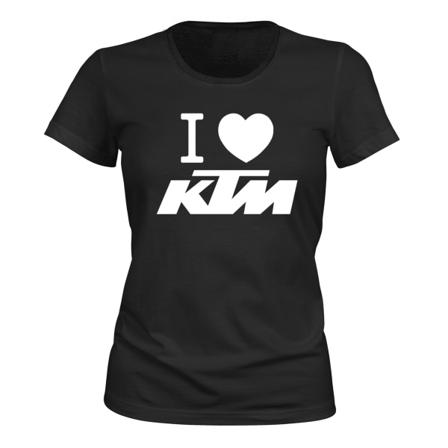 KTM - T-SHIRT - DAME sort S