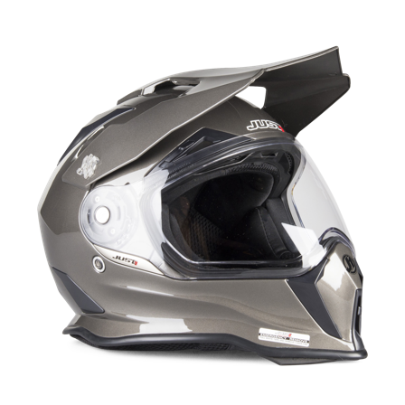 Casque Adventure Just1 J14 Solid Gris S