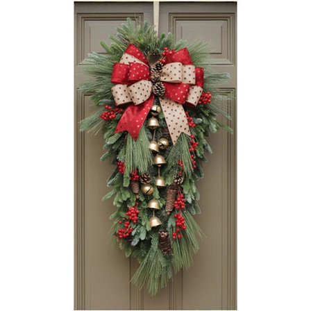 1 stk. Dekorasjoner 89 x 180 cm Juledeksel til dør Juledagsdekorasjon til dør og vegg Festivalfestdekorasjon (MF06-6)