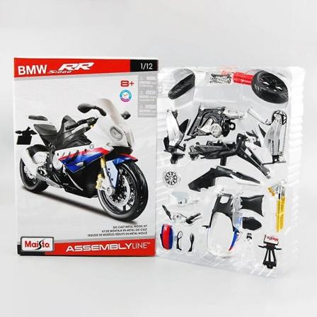 Maisto 1/12 Kawasaki H2r Ninja Samlet Version Motorcykel Model Legetøj Køretøj Samling Shork-absorber Off Road Autocykel Legetøj Db BMW S1000RR