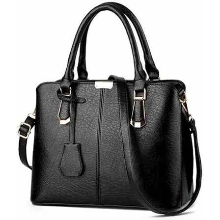 Dam Satchel Käsilaukku Tote Käsilaukku Yläkahva Olkalaukut ja Lompakko Musta