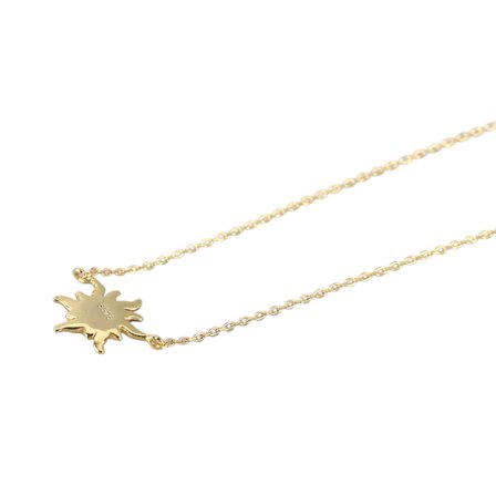 Opal Halskjede Mote Elegant Innovativ Solsikke Grønn Opal Halskjede for Daglig Fest Gaver S925 Sølv Gull