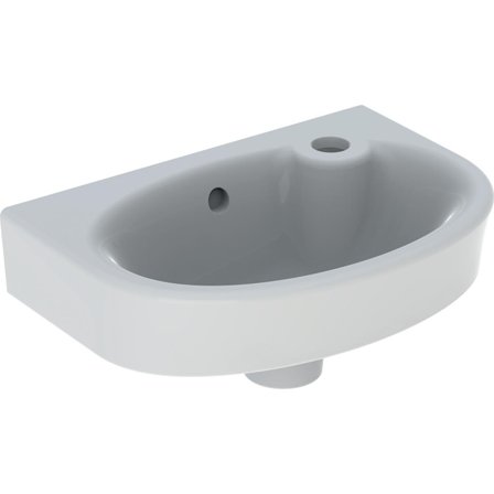 Ifö Vinta Tvättställ assymetriskt blandarhål, vit Kranhål till höger, Badrum