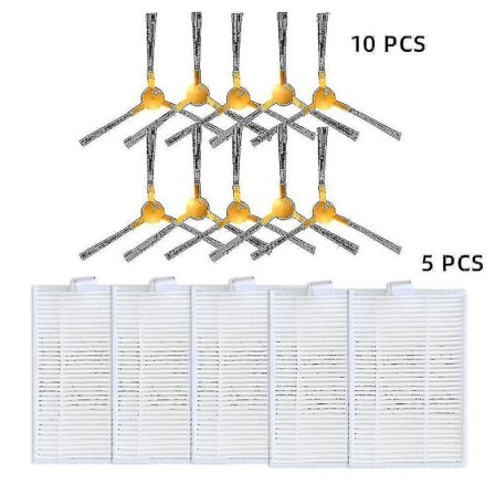 Abir X5 X6 X8 Robotstøvsuger HEPA-filter Sidebørste