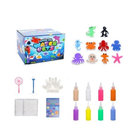 DIY Squishy Maker-sett (Aqua Fairy) – Magic Elf Water Gel Kit, Vannkjæledyr og Squishy-håndverk for barn, Lag dine egne leker for gutter og jenter