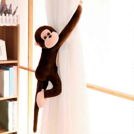 70 cm long arm plush monkey toy, suitable for children's gifts and home decoration for family and friends