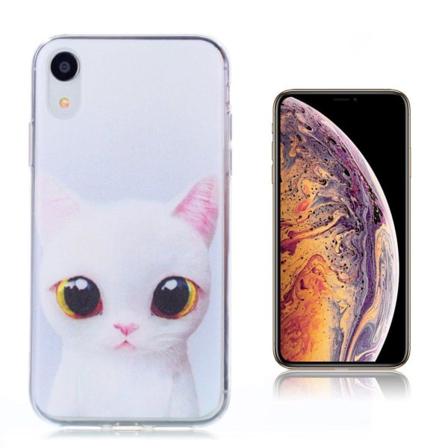 iPhone Xs Max beskytter deksel av TPU med printet mønster - Katt Multicolor