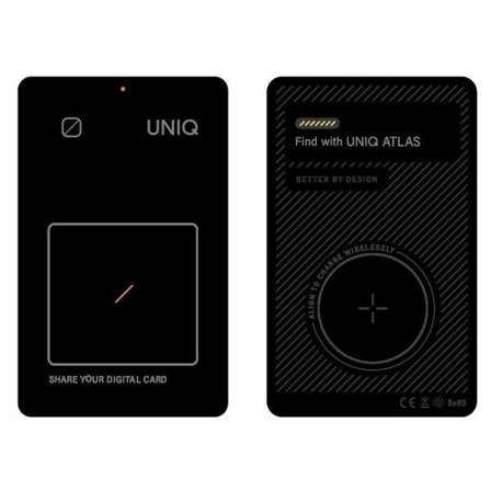 Uniq NFC Locator Atlas grå/grafit Uniq-ATLASCARDTRK-GRAPHITE