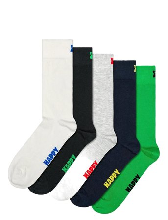 Happy Socks | 5-Pack Solid Socks | 36-40