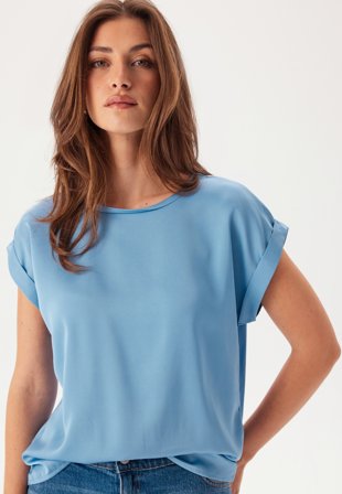 VILA - Viellette S/S Satin Top - Kläder - - Bubbleroom