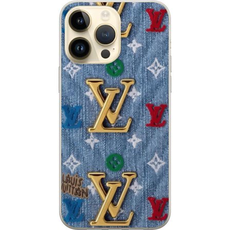 Kompatibelt Mobildeksel til Apple iPhone 15 Pro Max LV Mønster Luksus Mote Designer