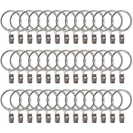 40 kpl verhokoukkuja suihkurenkaita koristeellinen suihkuverhokoukku