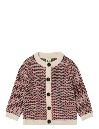FUB Baby Herringbone Cardigan - Red - 86