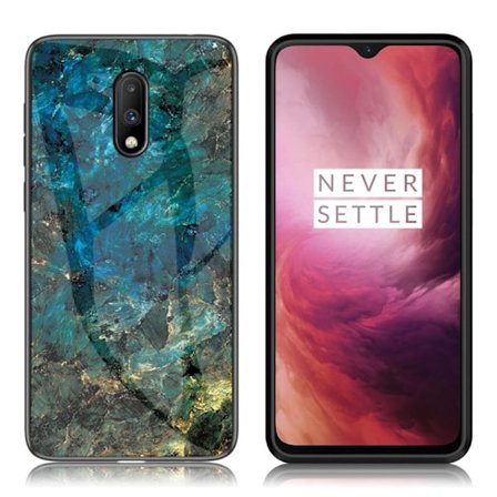 Fantasy Marble OnePlus 7 kuoret - Smaragdi