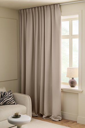 &Home - Pimennysverho Linnie Wide 1 kpl - Beige - Pimennysverhot - 220 - - Homeroom