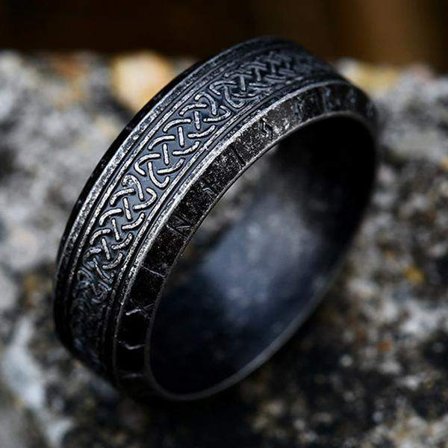 Ring - Nordic Mythology - Pattern - Stainless steel - High quality