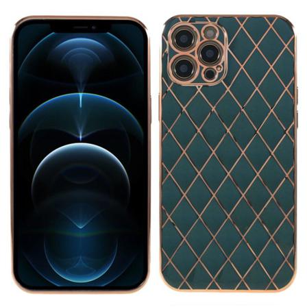 Quiltat Tpu Skal Iphone 13 Mini - Mörkgrön Mörkgrön