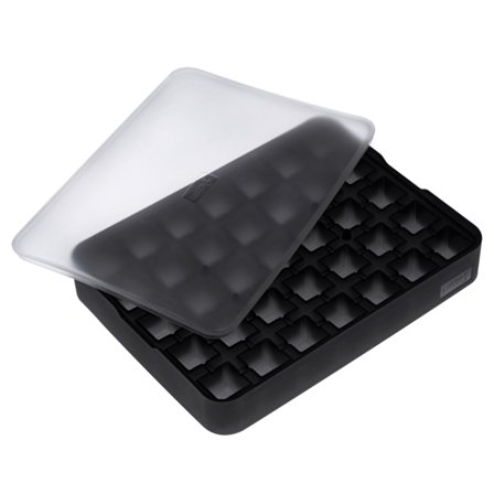 Lurch Isbitform for isterninger, 2x2 cm' - 'Sort/transparent