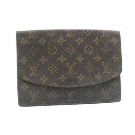 Louis Vuitton Vintage Pre-owned Canvas clutches Brun, unisex Vintage Tasker, Størrelse: ONE Size