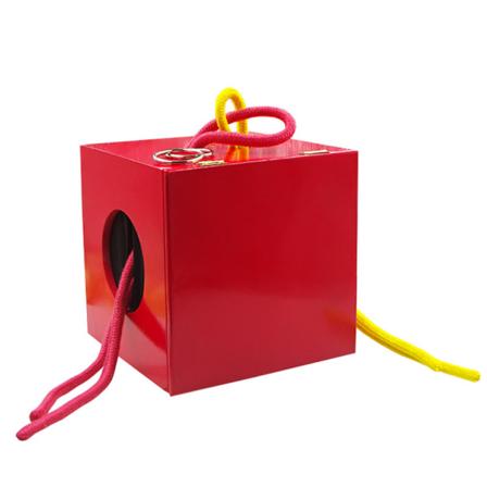 Magic String Box Försvinner Mynt Magic Trick Magiker Närbild Rekvisita Jippon Skämtverktyg